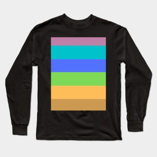 colorful geometric design Long Sleeve T-Shirt